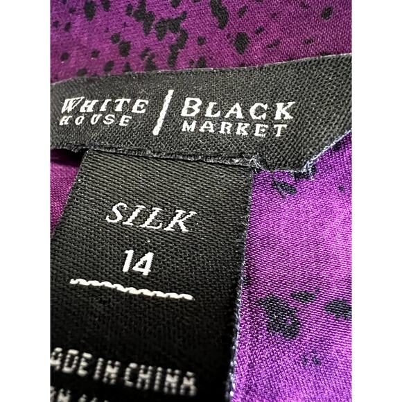 White House Black Market Purple Blouse - Picture 5 of 9